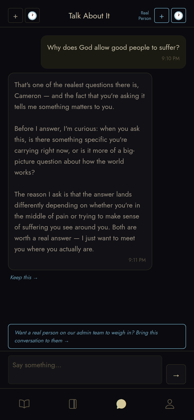 A companion to talk to